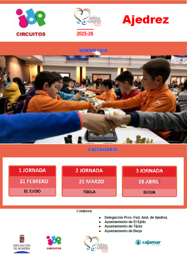 Circuito de Promoción  del Ajedrez. Tíjola 21-03-26